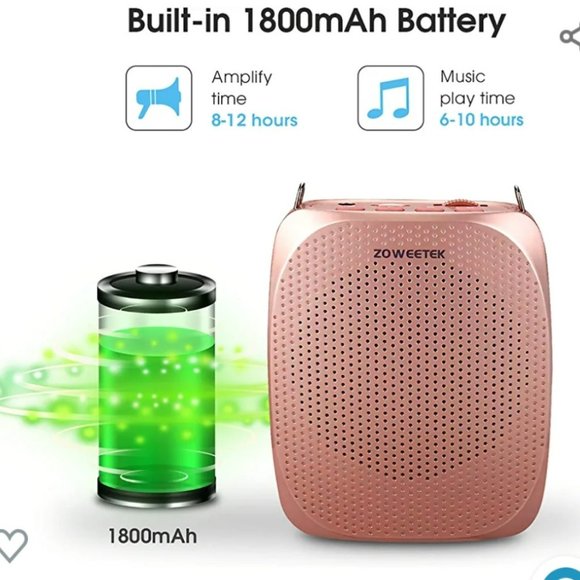 ZOWEETEK Portable Voice Amplifier Microphone Headset for Speakers - Picture 2 of 11